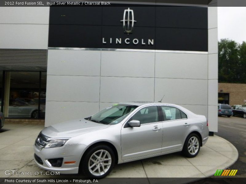 Ingot Silver Metallic / Charcoal Black 2012 Ford Fusion SEL
