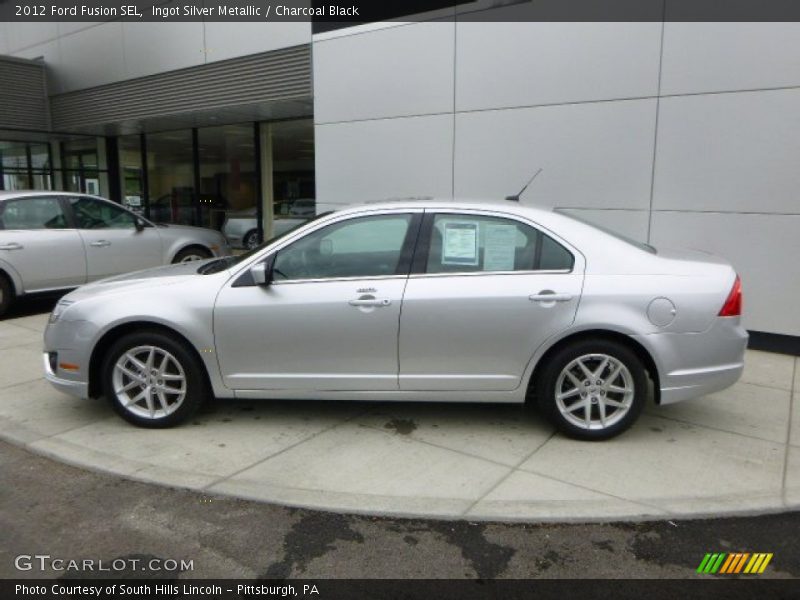 Ingot Silver Metallic / Charcoal Black 2012 Ford Fusion SEL