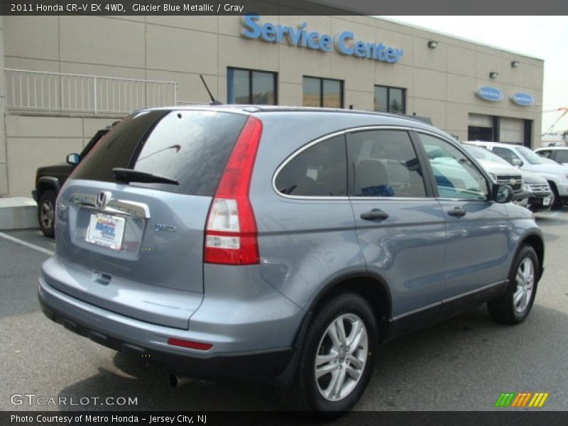 Glacier Blue Metallic / Gray 2011 Honda CR-V EX 4WD