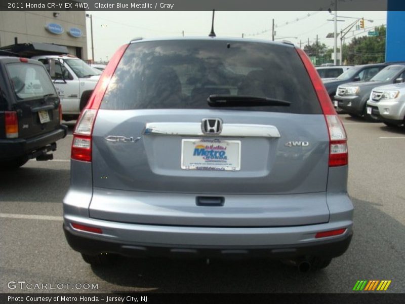 Glacier Blue Metallic / Gray 2011 Honda CR-V EX 4WD