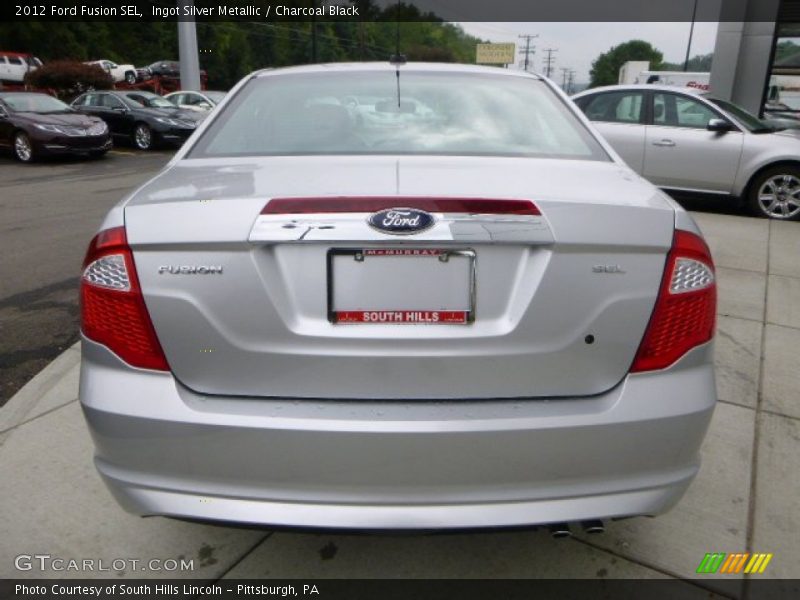 Ingot Silver Metallic / Charcoal Black 2012 Ford Fusion SEL