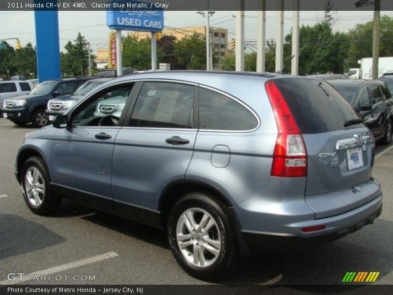Glacier Blue Metallic / Gray 2011 Honda CR-V EX 4WD
