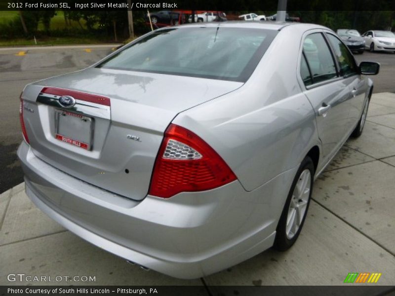 Ingot Silver Metallic / Charcoal Black 2012 Ford Fusion SEL