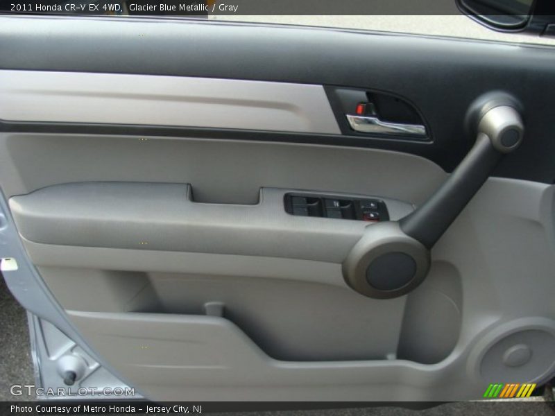 Glacier Blue Metallic / Gray 2011 Honda CR-V EX 4WD
