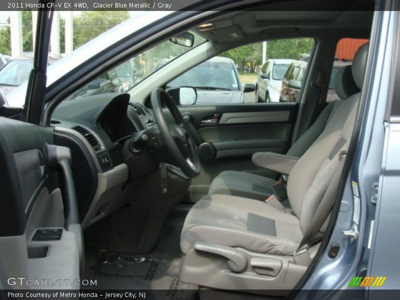 Glacier Blue Metallic / Gray 2011 Honda CR-V EX 4WD