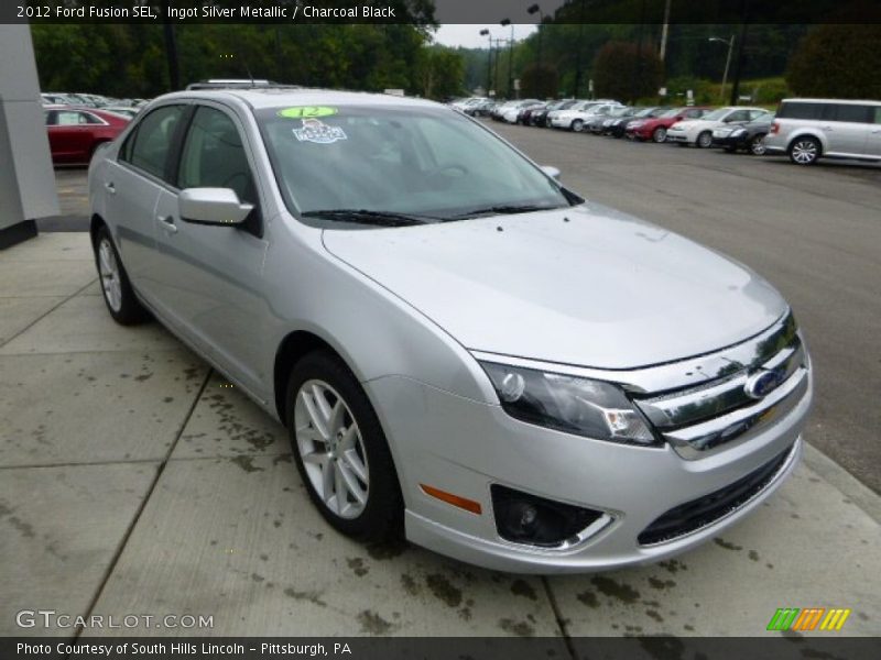 Ingot Silver Metallic / Charcoal Black 2012 Ford Fusion SEL