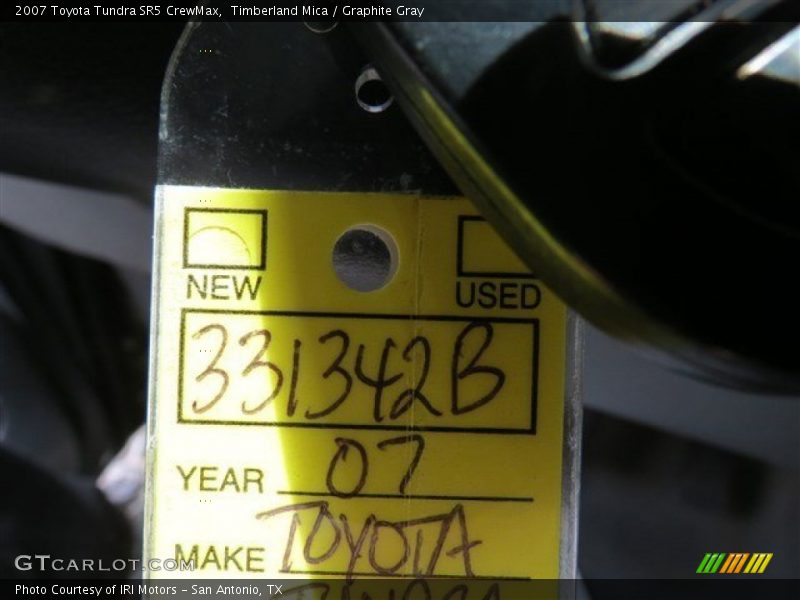 Timberland Mica / Graphite Gray 2007 Toyota Tundra SR5 CrewMax