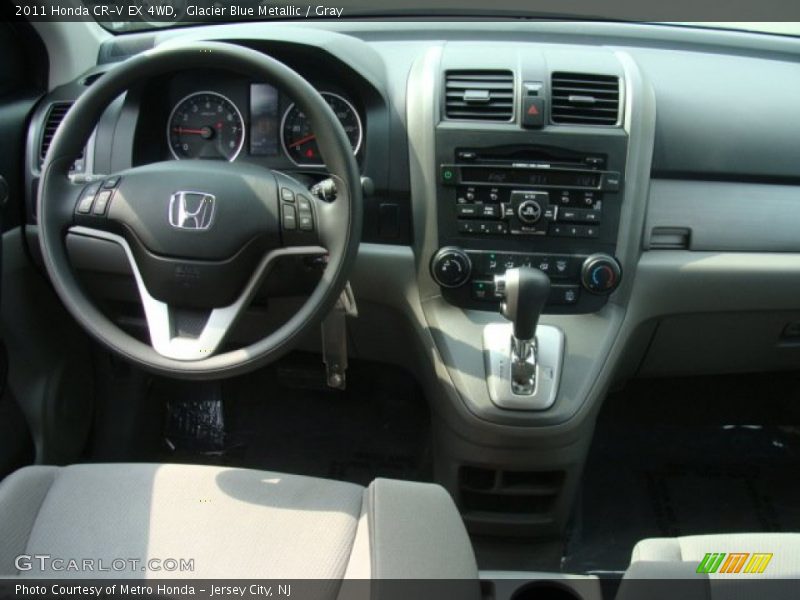 Glacier Blue Metallic / Gray 2011 Honda CR-V EX 4WD