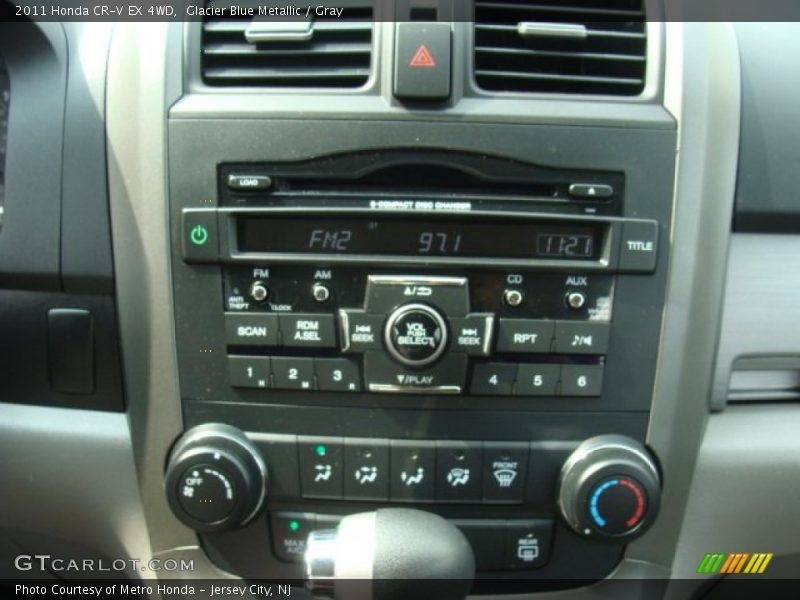 Glacier Blue Metallic / Gray 2011 Honda CR-V EX 4WD