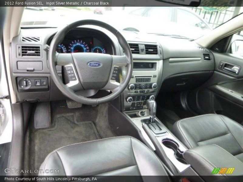 Ingot Silver Metallic / Charcoal Black 2012 Ford Fusion SEL