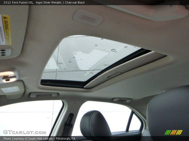 Ingot Silver Metallic / Charcoal Black 2012 Ford Fusion SEL