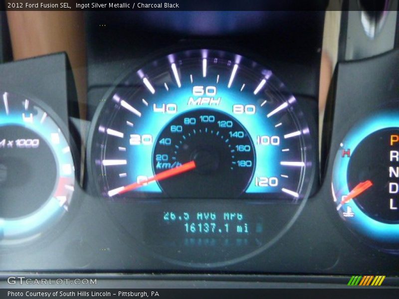 Ingot Silver Metallic / Charcoal Black 2012 Ford Fusion SEL