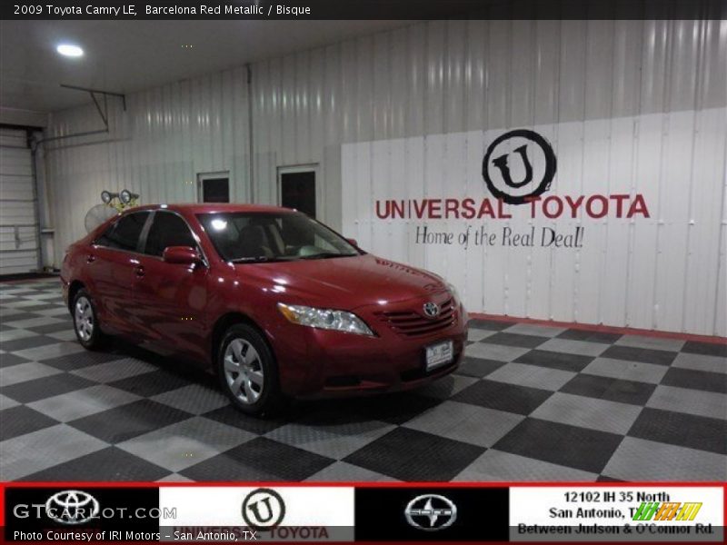 Barcelona Red Metallic / Bisque 2009 Toyota Camry LE