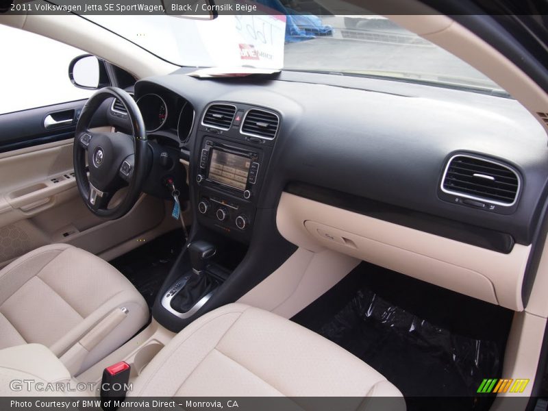 Black / Cornsilk Beige 2011 Volkswagen Jetta SE SportWagen