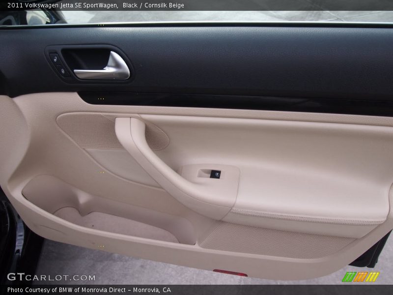 Black / Cornsilk Beige 2011 Volkswagen Jetta SE SportWagen