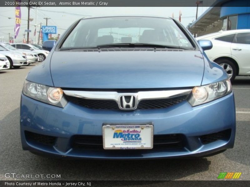 Atomic Blue Metallic / Gray 2010 Honda Civic EX Sedan