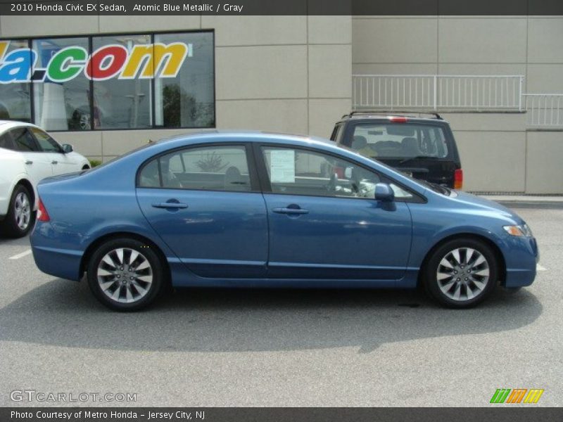 Atomic Blue Metallic / Gray 2010 Honda Civic EX Sedan
