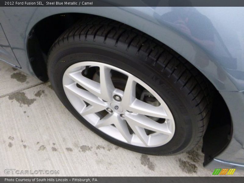 Steel Blue Metallic / Camel 2012 Ford Fusion SEL