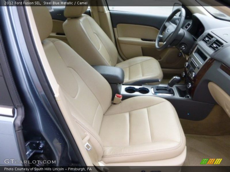 Steel Blue Metallic / Camel 2012 Ford Fusion SEL