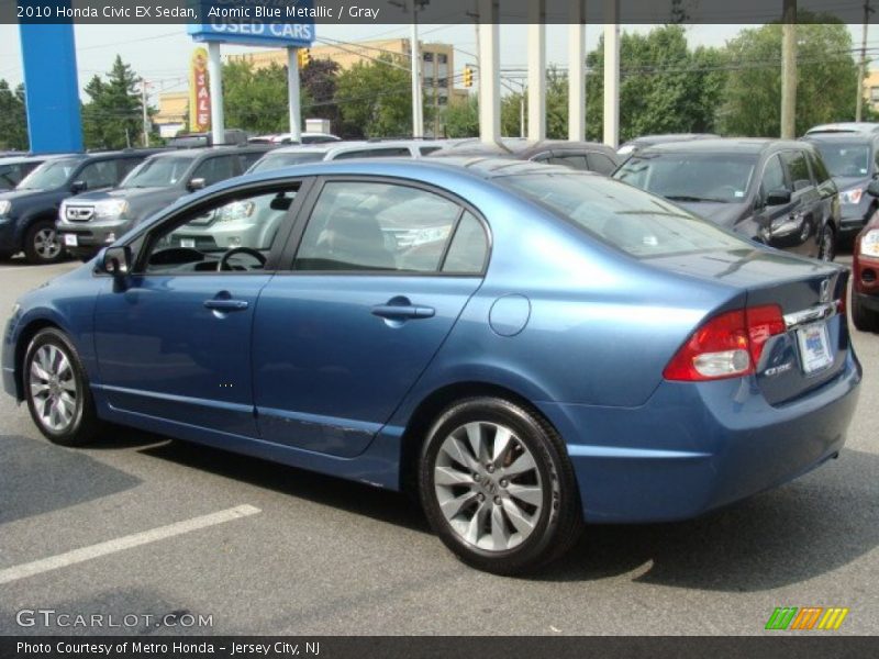 Atomic Blue Metallic / Gray 2010 Honda Civic EX Sedan