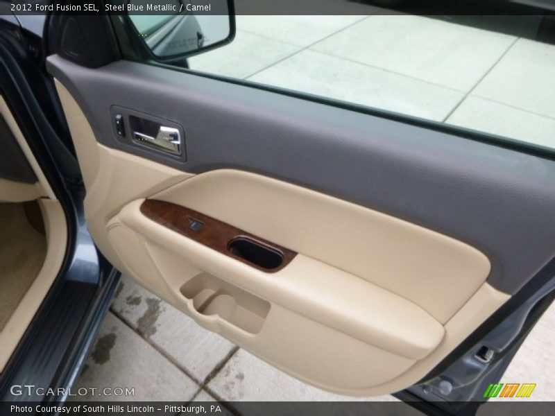 Steel Blue Metallic / Camel 2012 Ford Fusion SEL
