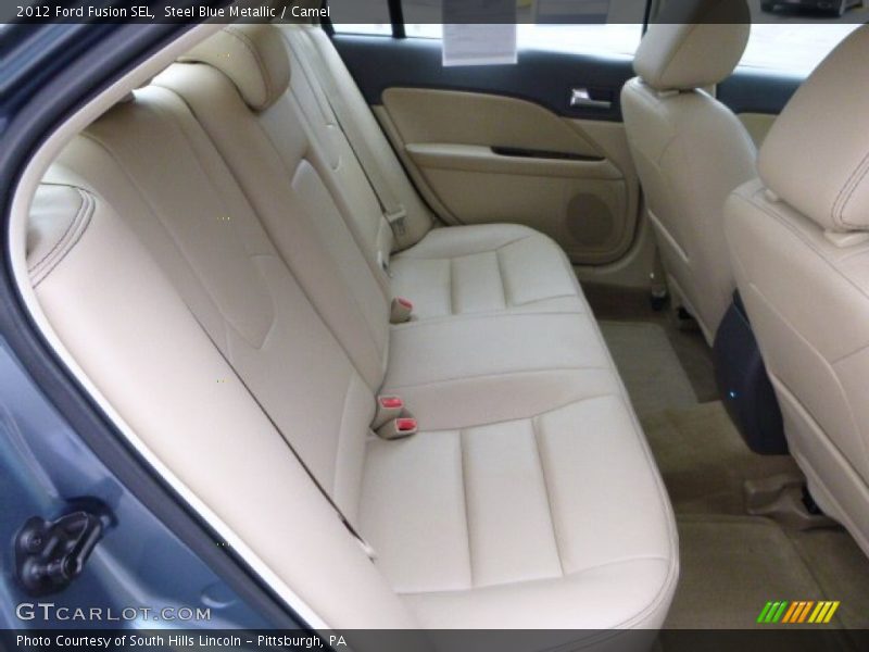Steel Blue Metallic / Camel 2012 Ford Fusion SEL