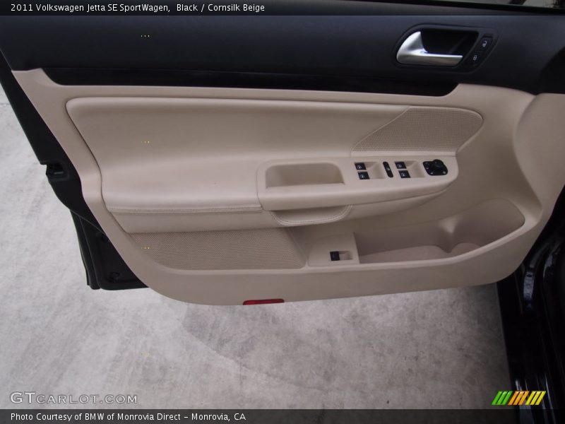 Black / Cornsilk Beige 2011 Volkswagen Jetta SE SportWagen