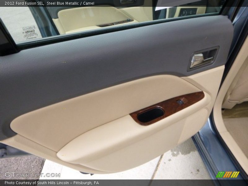 Steel Blue Metallic / Camel 2012 Ford Fusion SEL