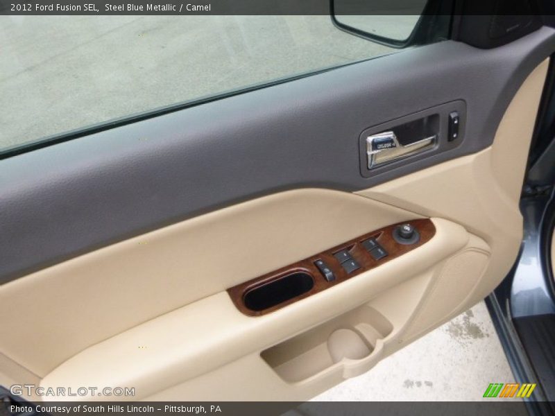 Steel Blue Metallic / Camel 2012 Ford Fusion SEL