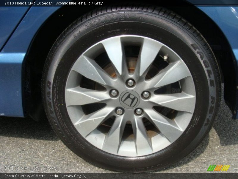 Atomic Blue Metallic / Gray 2010 Honda Civic EX Sedan