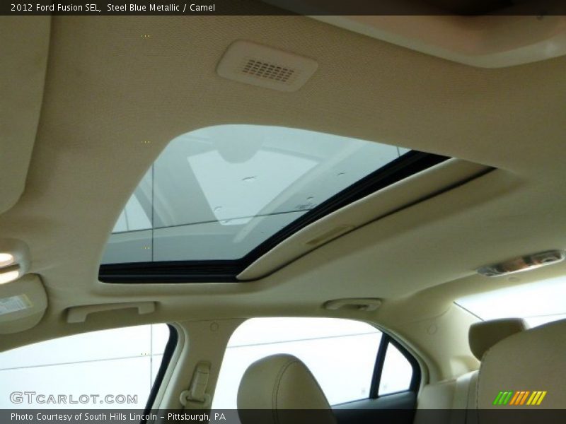 Steel Blue Metallic / Camel 2012 Ford Fusion SEL