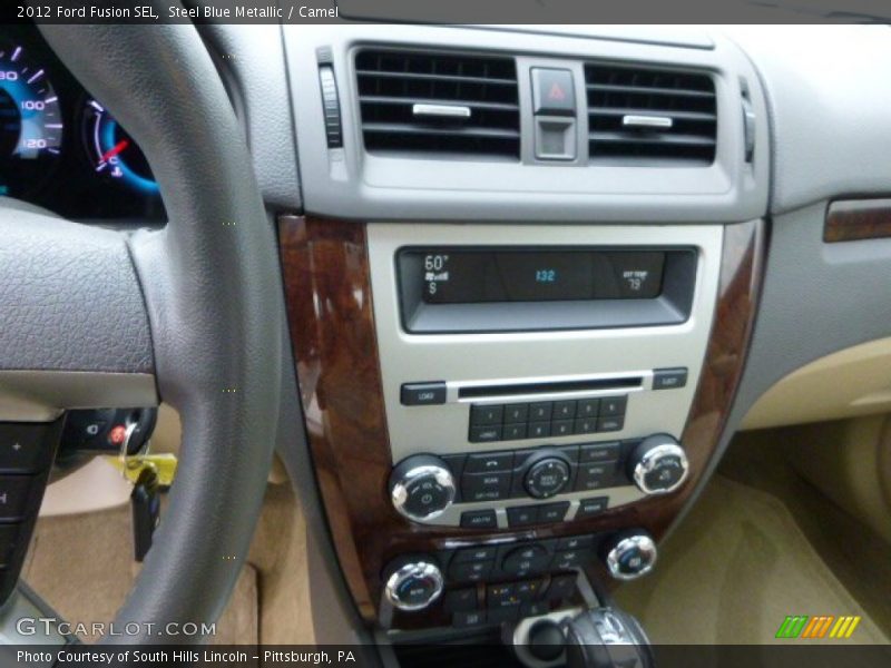 Steel Blue Metallic / Camel 2012 Ford Fusion SEL