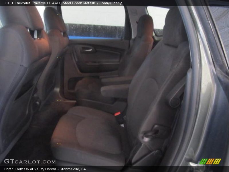Steel Green Metallic / Ebony/Ebony 2011 Chevrolet Traverse LT AWD