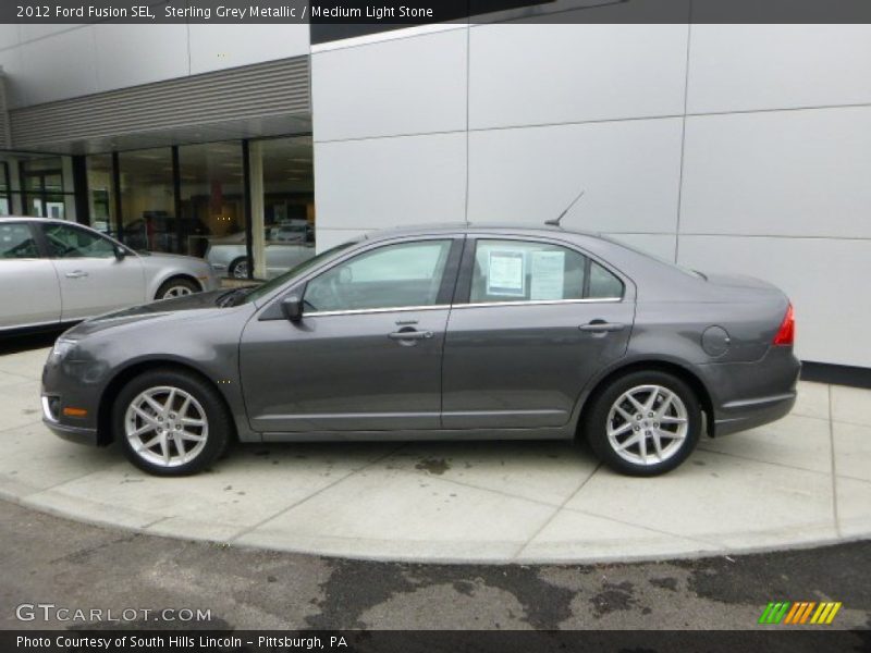 Sterling Grey Metallic / Medium Light Stone 2012 Ford Fusion SEL