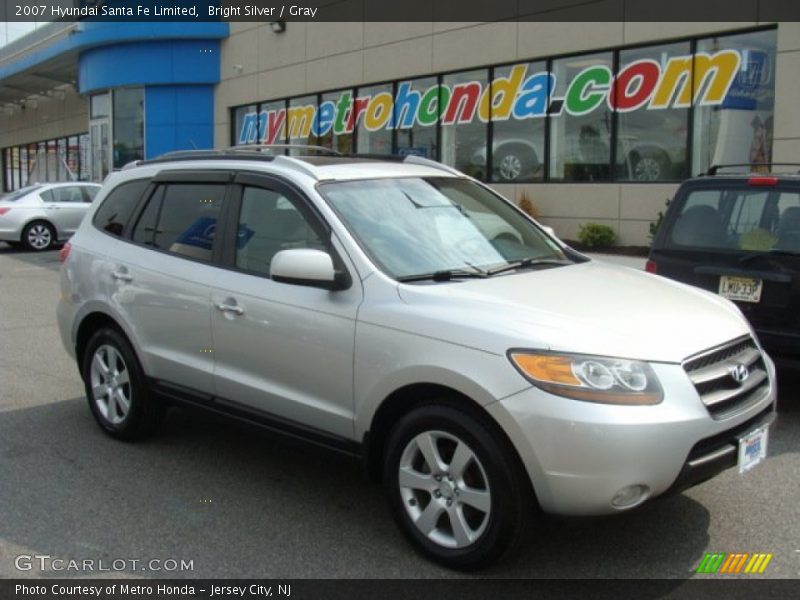 Bright Silver / Gray 2007 Hyundai Santa Fe Limited