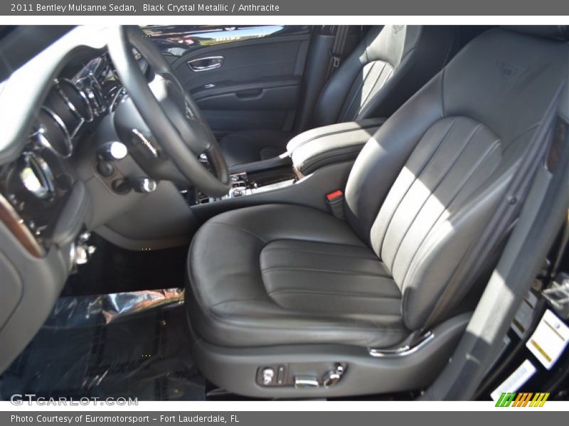 Front Seat of 2011 Mulsanne Sedan