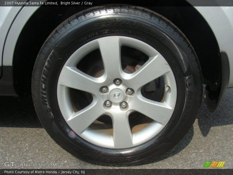 Bright Silver / Gray 2007 Hyundai Santa Fe Limited