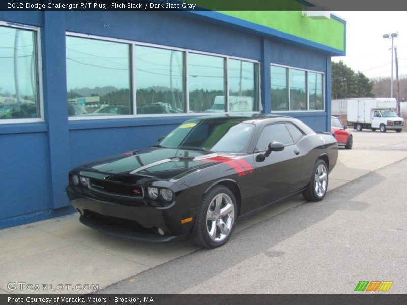 Pitch Black / Dark Slate Gray 2012 Dodge Challenger R/T Plus