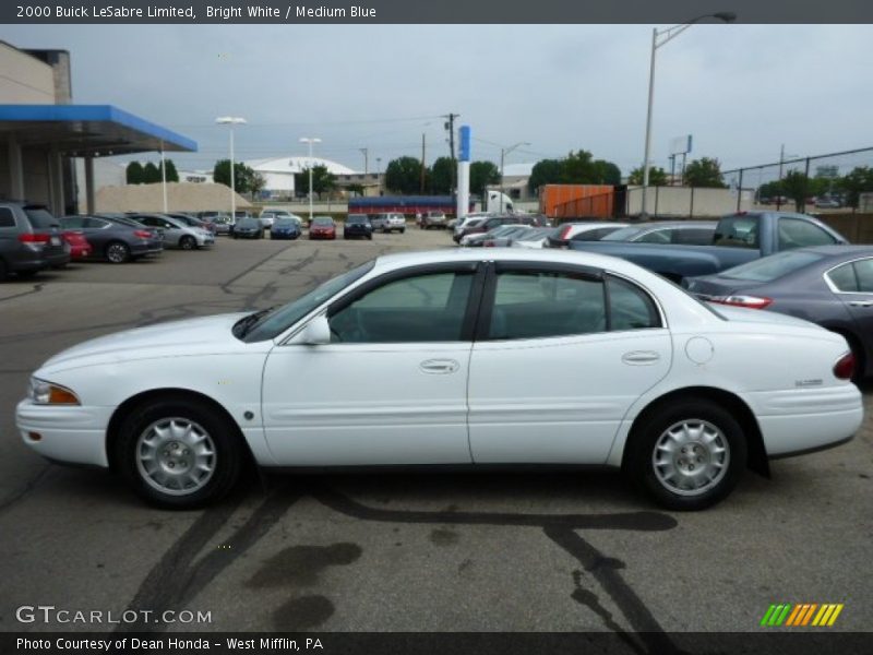 Bright White / Medium Blue 2000 Buick LeSabre Limited
