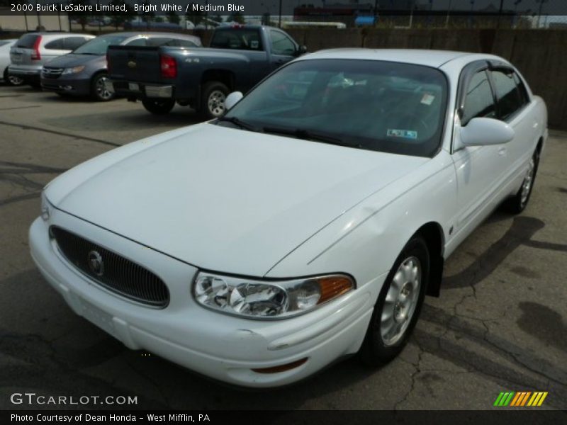 Bright White / Medium Blue 2000 Buick LeSabre Limited