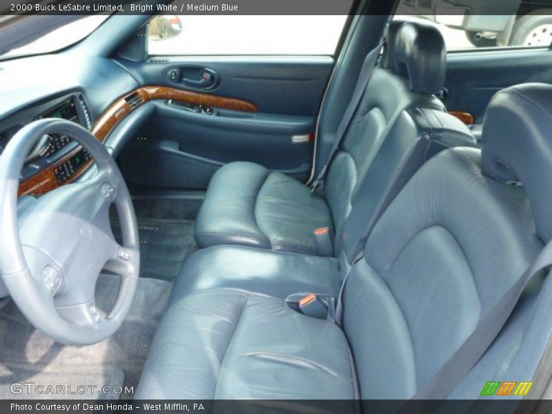 Bright White / Medium Blue 2000 Buick LeSabre Limited