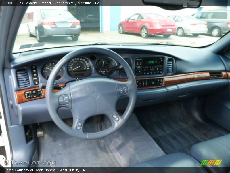 Bright White / Medium Blue 2000 Buick LeSabre Limited