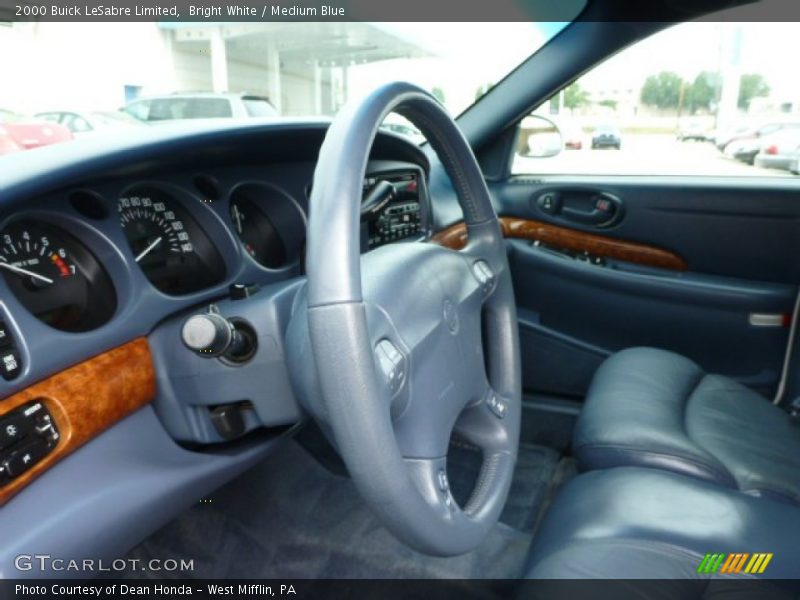 Bright White / Medium Blue 2000 Buick LeSabre Limited