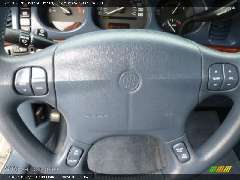 Bright White / Medium Blue 2000 Buick LeSabre Limited