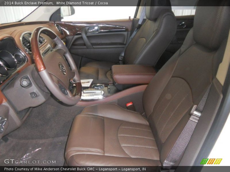 Front Seat of 2014 Enclave Premium