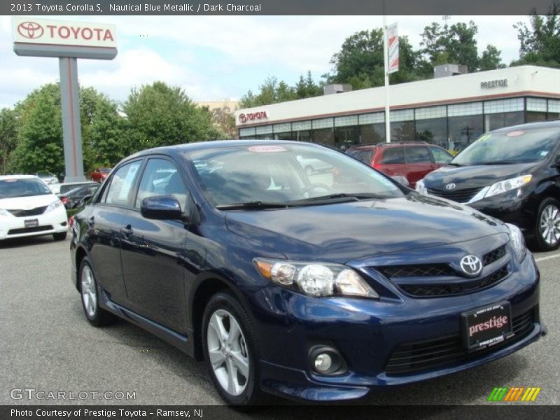 Nautical Blue Metallic / Dark Charcoal 2013 Toyota Corolla S