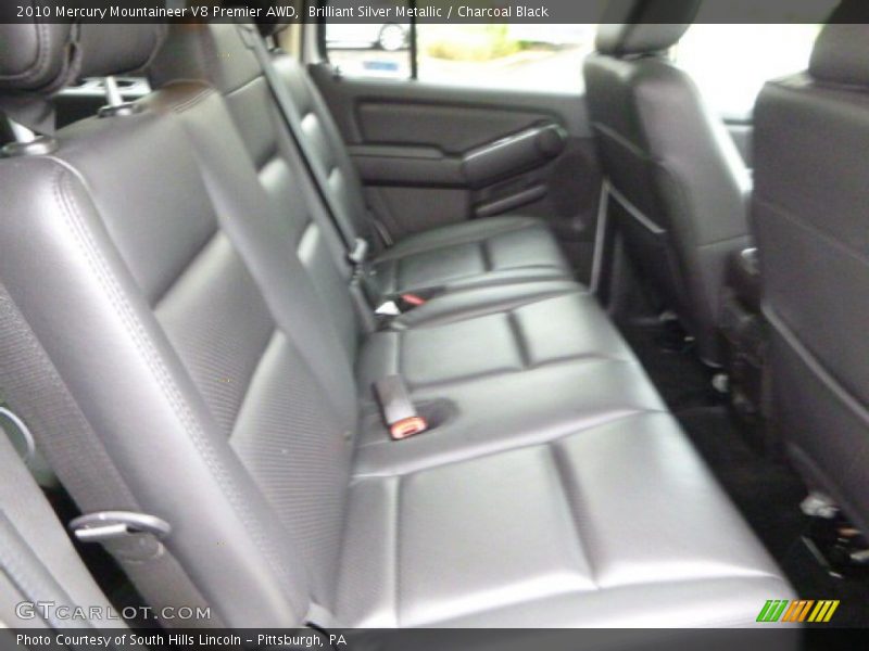 Brilliant Silver Metallic / Charcoal Black 2010 Mercury Mountaineer V8 Premier AWD
