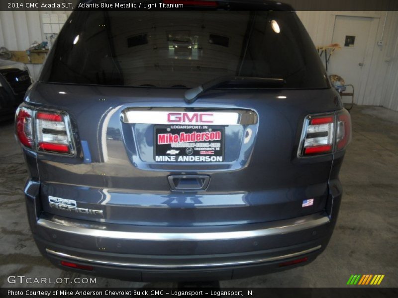 Atlantis Blue Metallic / Light Titanium 2014 GMC Acadia SLT