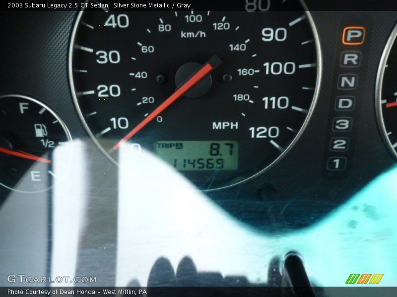 Silver Stone Metallic / Gray 2003 Subaru Legacy 2.5 GT Sedan