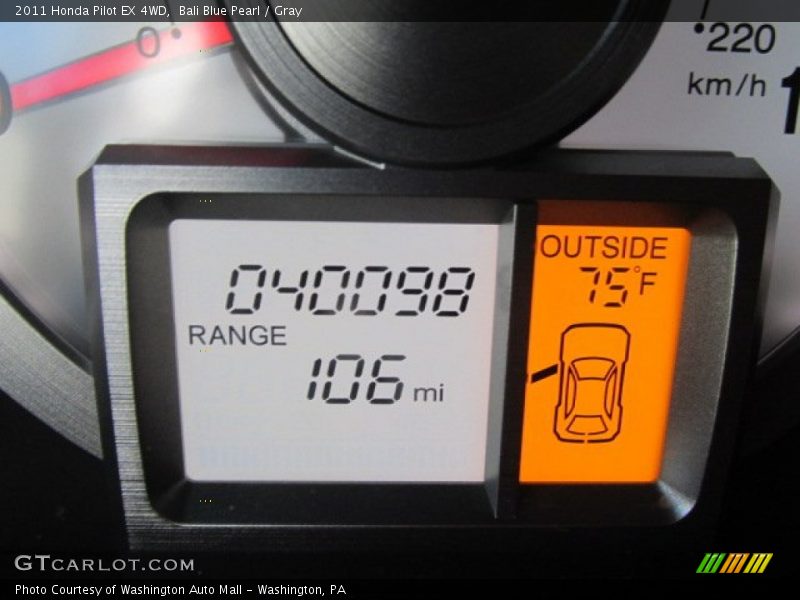 Bali Blue Pearl / Gray 2011 Honda Pilot EX 4WD